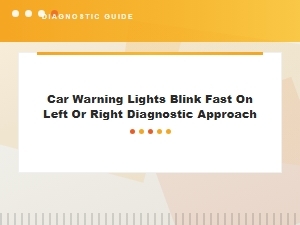 Diagnosing Fast Blinking Turn Signal Lights